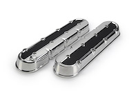 LSV-01-P LS Valve Cover, w/ CF Insert, Pair, Polished