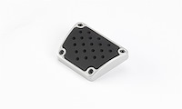 MCP-P5 Brake and Clutch Pedal Pad Set, Billet Aluminum, Brake, Clutch, Gray