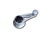 PT-204-EG Vent Window Crank Handle, Gray Truss Style, Early GM Pre 1949, Sold As Pair