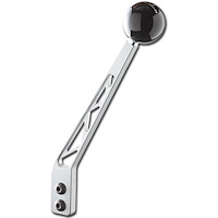 SH-202-10 Shifter Lever, Manual, 10 in., Hurst, Tremec, TKO-500, TKO-600, T-56, w/2 Bolt Flange, Gray Powder