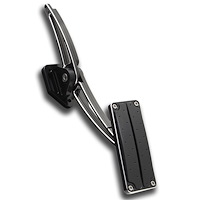 TA-206-B3 Accelerator Pedal Assembly, w/Rubber Insert, Black Billet