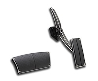 TA-206-BKA3 Accelerator and Brake Pedal Set, Incl. Throttle Assembly, Automatic, Brake Pad, Black
