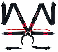 NG427 Racing Harness 6 Point 3 in. Webbing with 2 in. Step-Down Shoulders and Integrated Camlock [SFI 16.1]