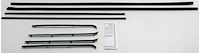 1954-57 INTERNATIONAL PICKUP SERIES R / S SUPER KIT INCLUDES FELTKIT DIVISION BARS / UPPER CHANNELS
