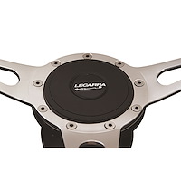 3102 Horn Button, Fits w/MK4/9 Wheel Steering, Plastic, Double Contact, w/Logo, Black