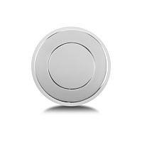3630 Horn Button, Fits w/Vette Wheel Steering, Billet Aluminum, Single Contact, Smooth, Polished