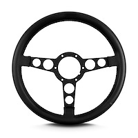 61401 Trans Am Steering Wheel, Black, Black Anodized