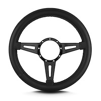 84501 Mark 4 Elegante Steering Wheel, Black, Black Spokes, 14 in. Thick Grip