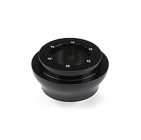 B-46111 Steering Wheel Hub Adapter, 3 to 6-Bolt, Mark 40 Black Billet Aluminum