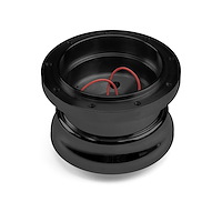 BA-12400 Steering Wheel Hub Adapter, Fits w/67-79 Ford Ranger/Bronco II, 9-Bolt Adjustable, Black Billet Aluminum