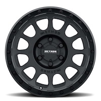 MR305785161000 STREET MR305 NV Wheel [Size: 17" x 8.5"] Matte Black w/ Gloss Black Lip