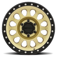 MR31578560100 STREET MR315 Wheel [Size: 17" x 8.5"] Gold w/ Black Lip