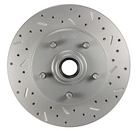 5514 RCDS Disc Brake Rotor, Cross Drilled & Slotted Front Rotor For GM Single-Piston Cars