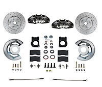 BFC0005SMX Brake Conversion Kit, Spindle Kit w/Drilled Rotors & Black Powder Coated Calipers