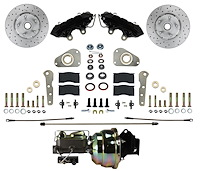 BFC0025-8307X Brake Conversion Kit, Power Front Kit w/Drilled Rotors & Black Powder Coated Calipers