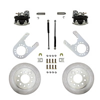 RC6003 Brake Conversion Kit, Rear Disc Brake Kit w/Plain Rotors & Zinc Plated Calipers