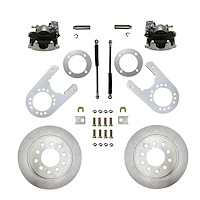 RC6004 Brake Conversion Kit, Rear Disc Brake Kit w/Plain Rotors & Zinc Plated Calipers