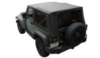 Replacement Soft Top - Black Diamond - JK 2 Door 2007-2009, 2007-2009 Jeep Wrangler