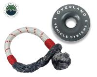 Combo Pack Soft Shackle 7/16" 41,000 lb. and Recovery Ring 4.0" 41,000 lb. Gray