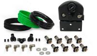 4 Tire Inflation System - Universal With Box, Fittings, Hoses & Storage Bag - Black, Universal
