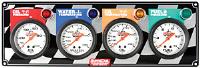 Standard 4-Gauge Panel Oil Pressure/Water Temp/Oil Temp/Fuel Pressure