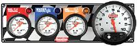 Standard 3-1 Gauge Panel Oil Pressure/Water Temp/Oil Temp/Tachometer Checkered Flag