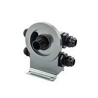 18-RFHUT77-34-22-LTR Thermostatic Remote Oil Filter Stand, Left to Right Flow, 77 mm Landing Surface w/ 3/4 in.-16 Filter Nipple