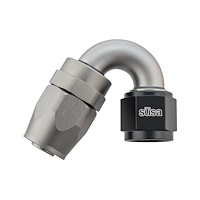 22-AN06RU06-150 Hose End, AN to Reusable Male Fitting, AN06 Female to -06 Reusable Male, 150-Degree