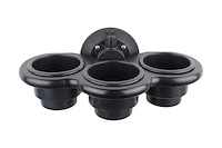MC5311B 3-Cup Holder, Vertical Mount - Black