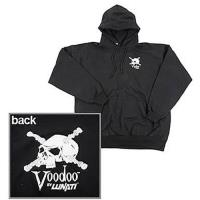 Voodoo Hooded Sweatshirt Black w/White Logo