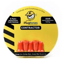 Orange Foam Earplug Replacements for Contractor Plugfones