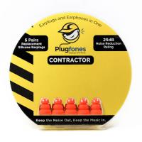 Orange Silicone Earplug Replacements for Contractor Plugfones