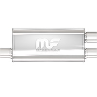 12267 Oval Straight-Through Performance Exhaust Muffler