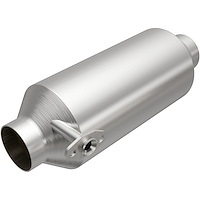 California Universal-Fit Catalytic Converter, Round 2 in. Inlet, 2 in. Outlet