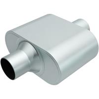Rumble Chamber Muffler Center In/Center Out: 3"/3" Body Length: 6.5" Overall Length: 13"