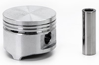 Single Silvolite Piston - 2.8L Ford V6 1976-79/1983-85