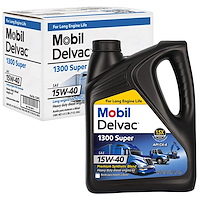 122492 Delvac 1300 Super 15W-40 Synthetic Blend Diesel Oil, 1-Gallon