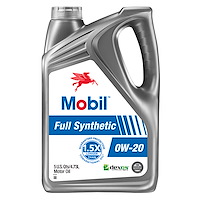 Mobil Full-Synthetic Engine Oil 0W20 5-Quart Jug