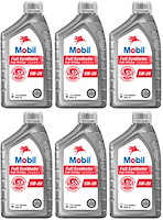 Mobil Full-Synthetic High-Mileage Engine Oil 5W20 6-Quarts (1 Case)