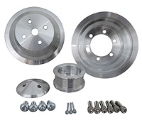 Performance Ratio Serpentine Belt Pulley Set 6-Rib Crank Pulley