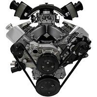 20020-08 Chevy LS Pro Track Serpentine System - ALT Only - Black