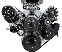 20095-08 Chevy LS Black Style Track Serpentine Kit (AC/PS/ALT)