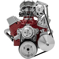 20610 Big Block Chevy Serpentine Conversion - Inward - SWP - AC & PS - Saginaw-Press