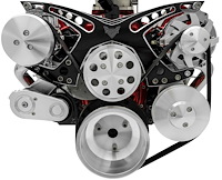 21160-07 Small Block Chevy Revolver Serpentine System - AC & PS - GMT2 - Black Onyx