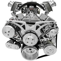 21255 Big Block Chevy All Inclusive Style Track Serpentine System (AC/PS/ALT)