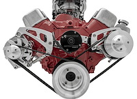 Chevy Small Block Serpentine Drive Kit With Saginaw Press Fit Style Power Steering Pump