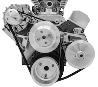 Standard Mount Serpentine Conversion Kit SB-Chevy - Long Water Pump