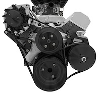 Standard Mount Serpentine Conversion Kit SB-Chevy - Long Water Pump