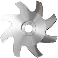 Clear Powder Coated Aluminum Alternator Fan GM/Ford