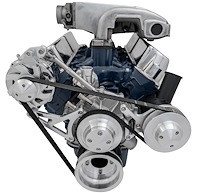 High Water Flow Serpentine Drive Kit Ford 289-302 with Power Steering